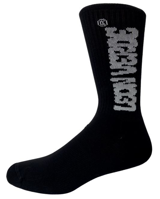 Calcetín ¨TEXTO¨  Negro