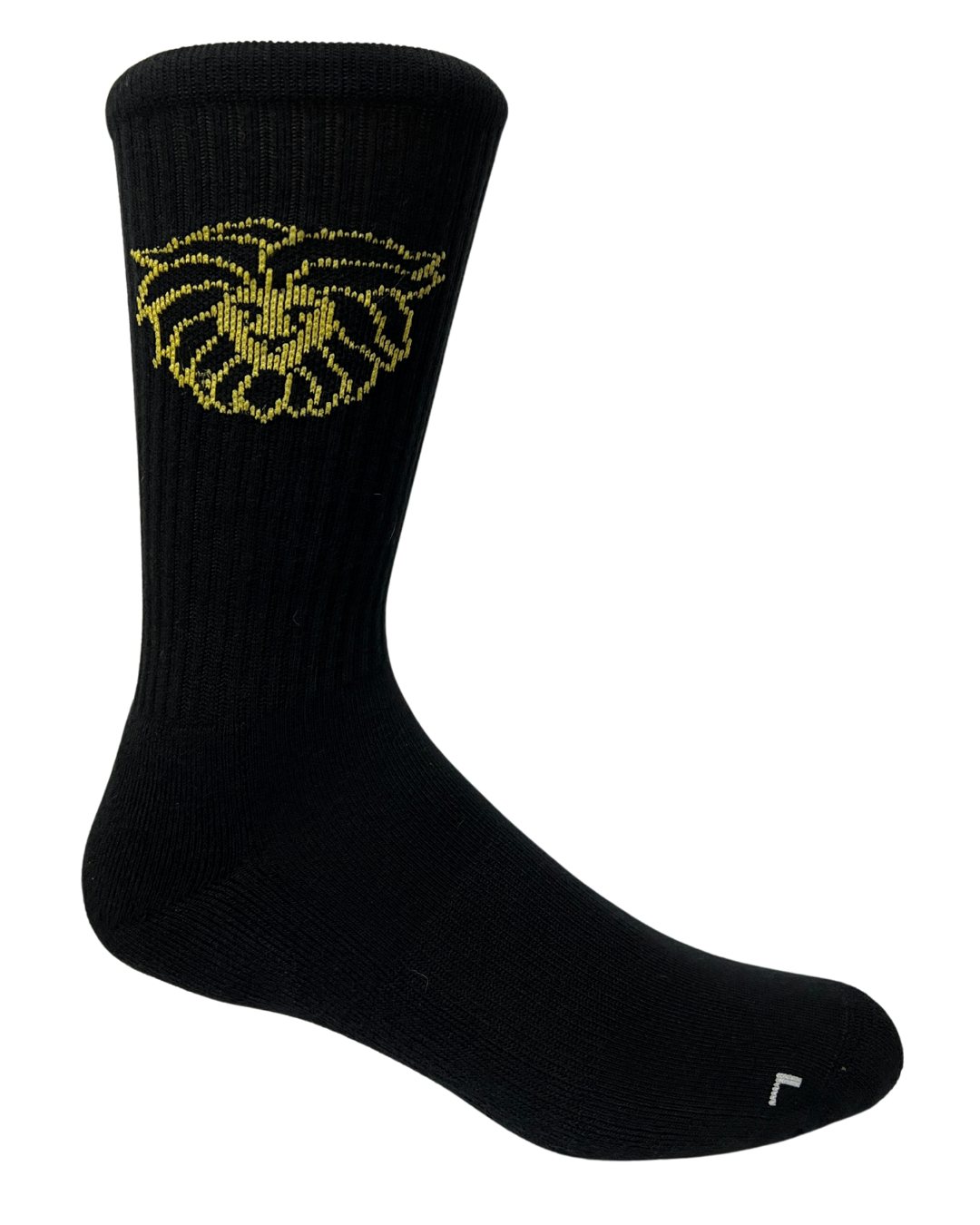Calcetín ¨TEXTO¨  Negro/Amarillo