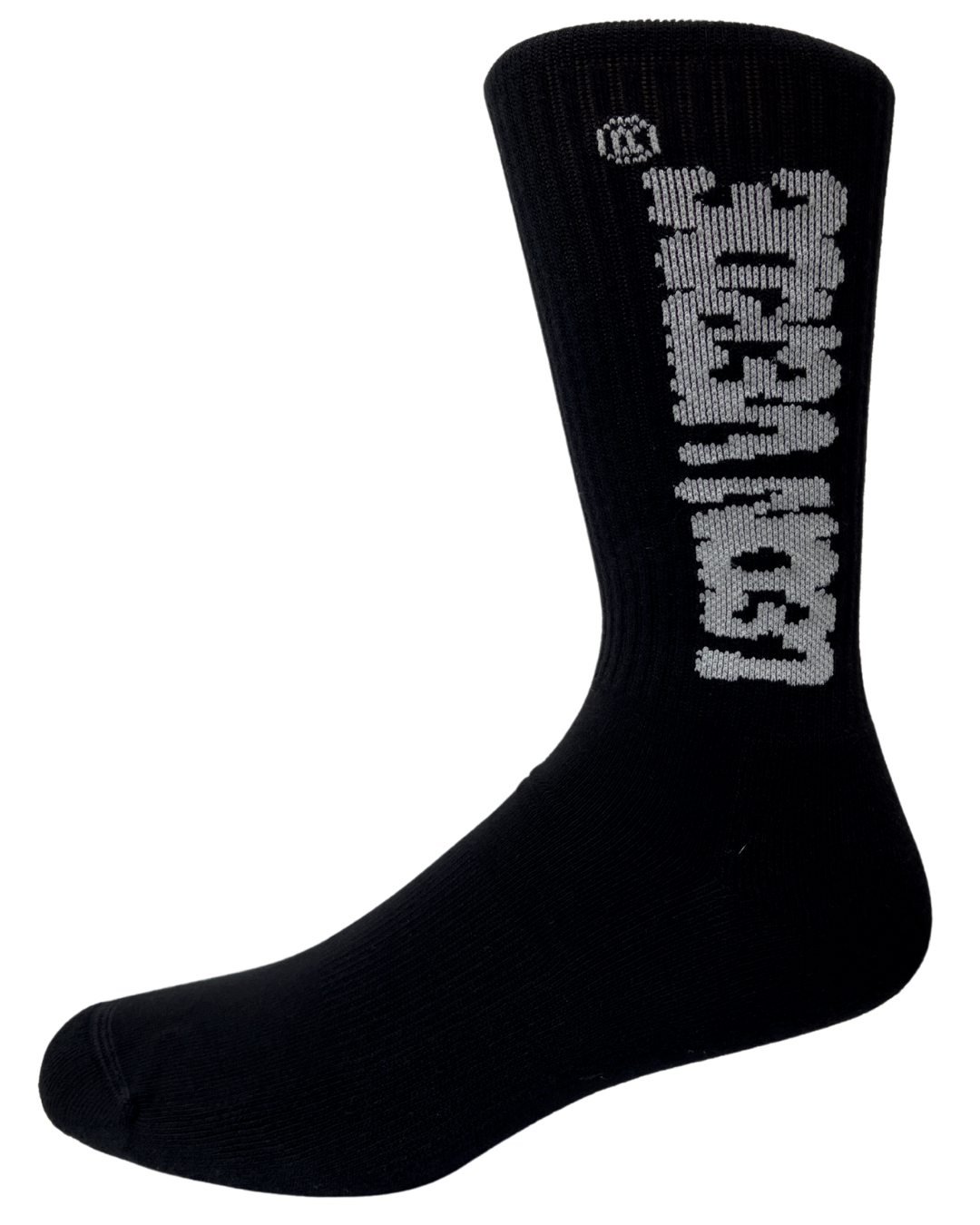 Calcetín ¨TEXTO¨  Negro