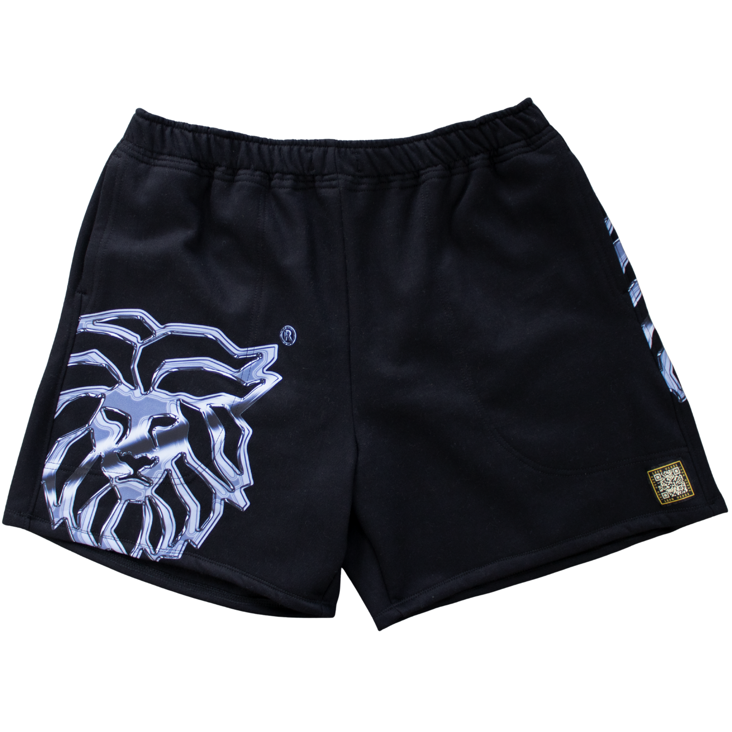 Short de felpa ¨SILVER¨ negro