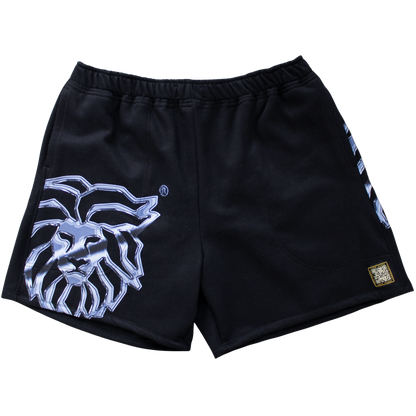 Short de felpa ¨SILVER¨ negro