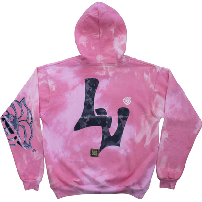 Sudadera ¨URBAN¨ tiedye rosa